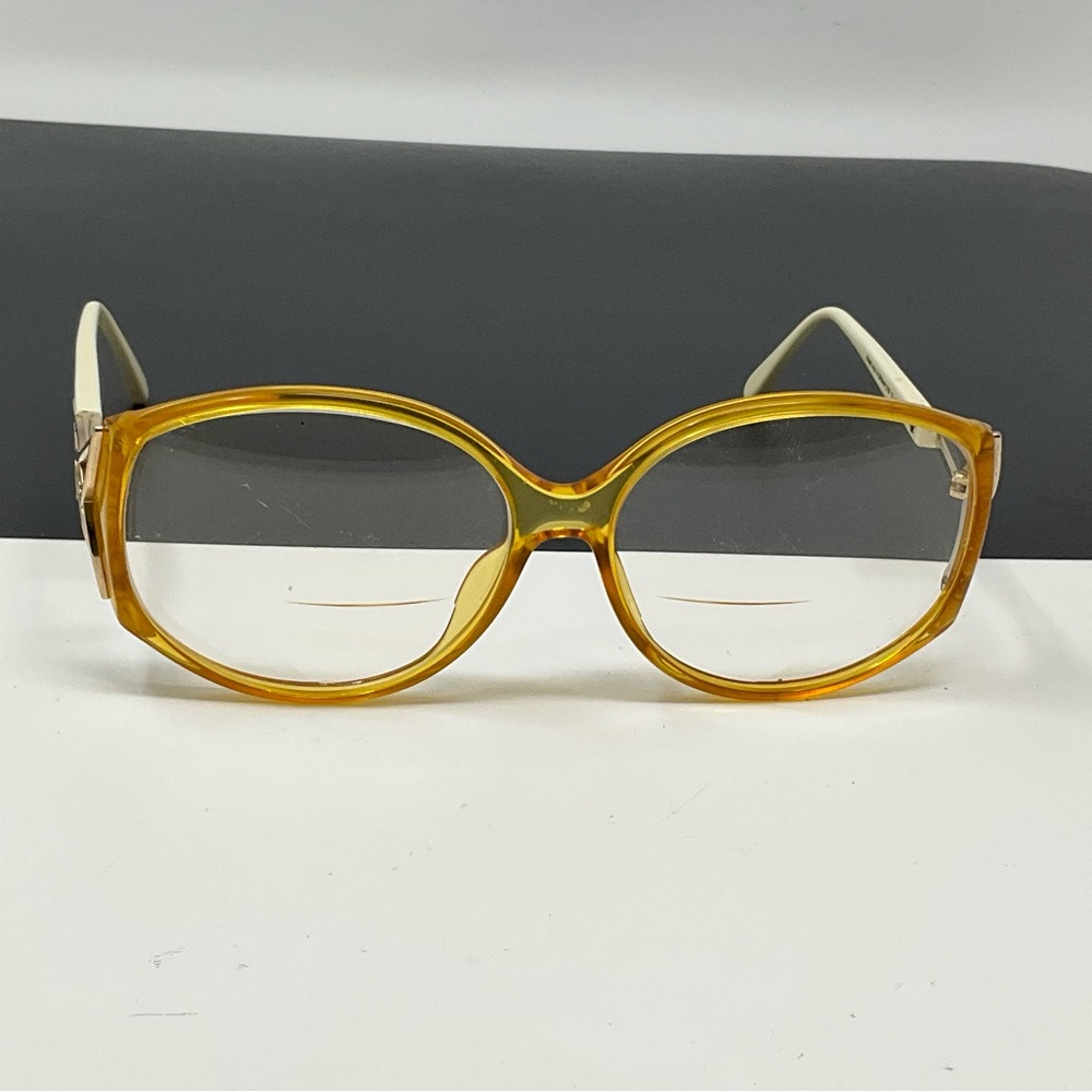 Vintage Christian Dior Vintage 2709 70 Yellow White Gold Sunglasses Frame 58mm - Picture 2 of 16
